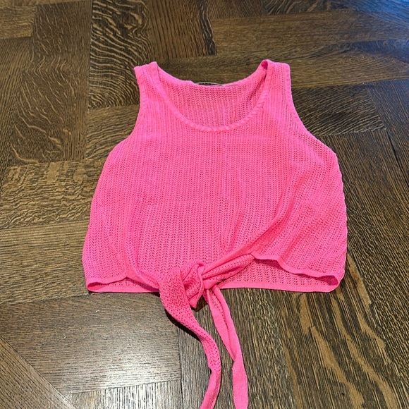 Alice + Olivia Tie-Front Tank Top - Picture 5 of 8